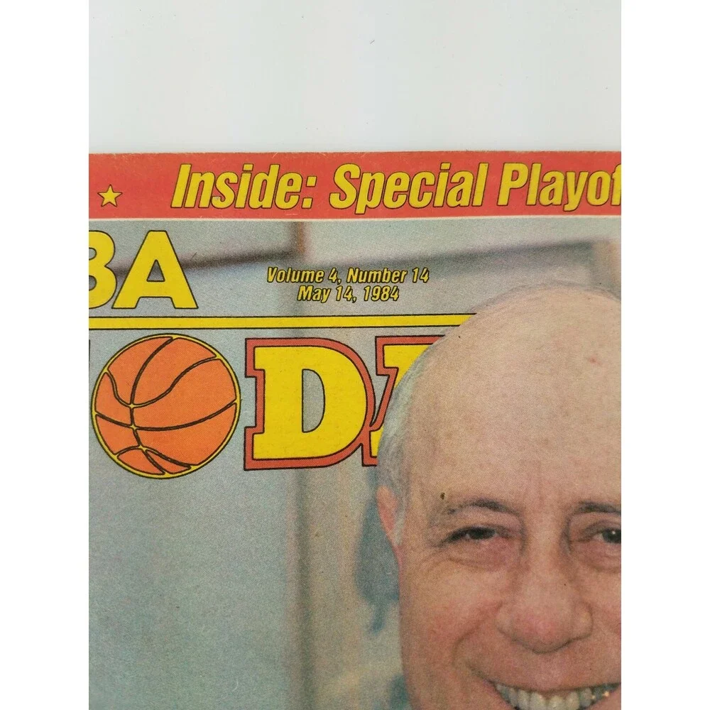 RARE 1984 NBA Today Newspaper Magazine Basketball CELTICS Red Auerbach VTG 80s